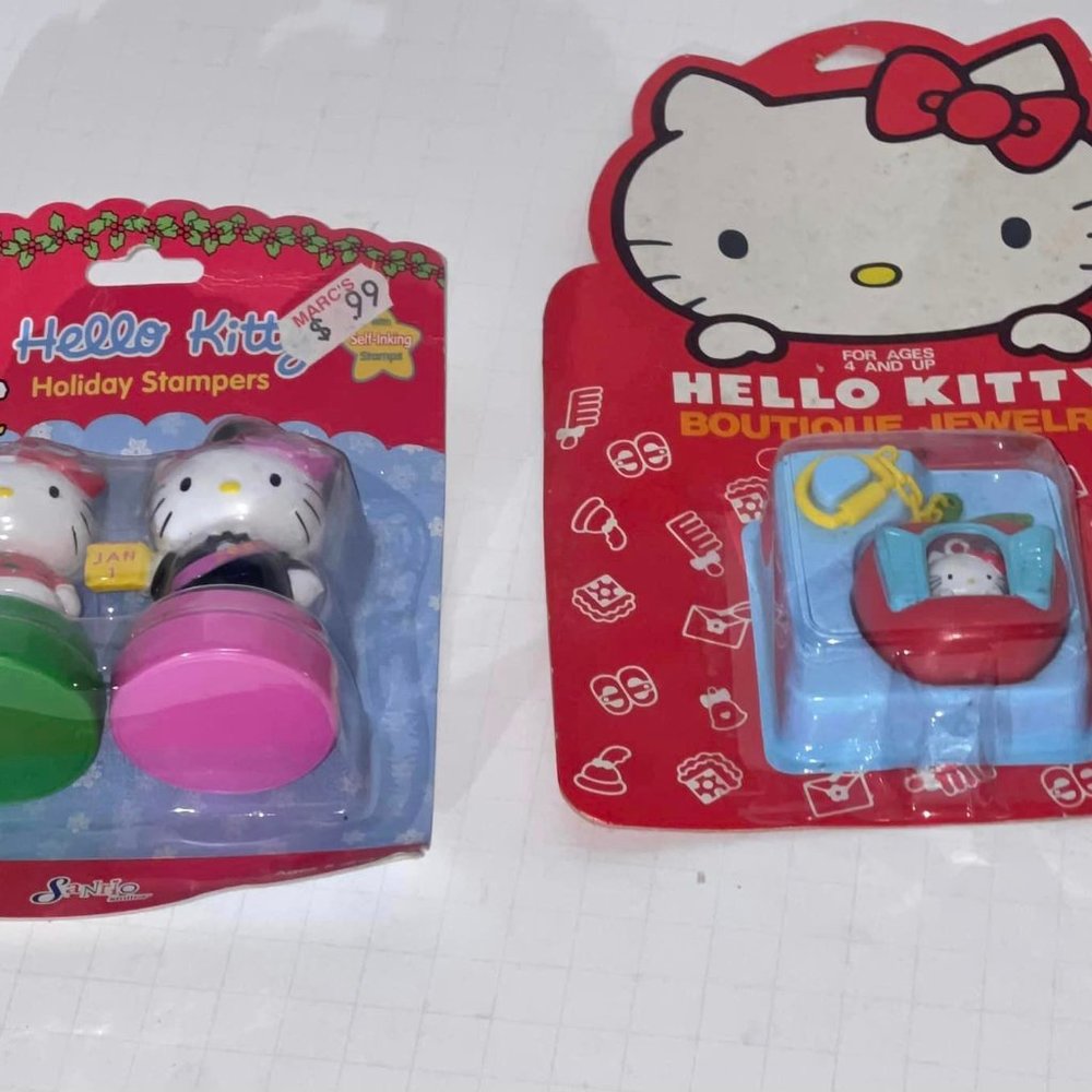hello kitty stamper 1999 new in sealed ~ boutique jewelry new in sealed packages